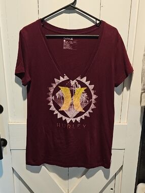 Hurley Women's Short-Sleeve V-Neck Tee